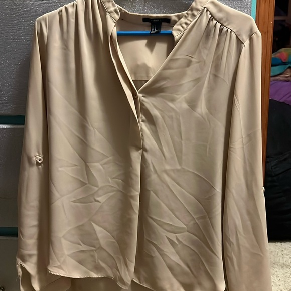 Tan button up shirt - Picture 1 of 3